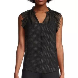 MICHAEL Michael Kors Dewdrop Chiffon Ruffle Top